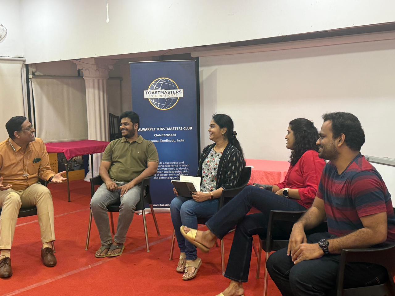 Panelists panel discussion Alwarpet.